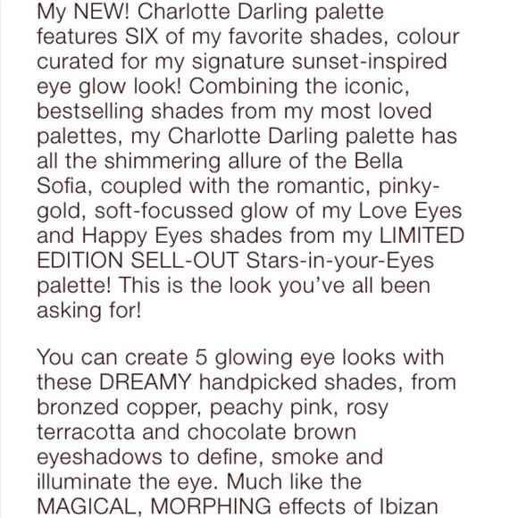 BNIB- $ drop - Charalotte Darling Easy Eyeshadow Palette (Brand New) - Picture 16 of 16